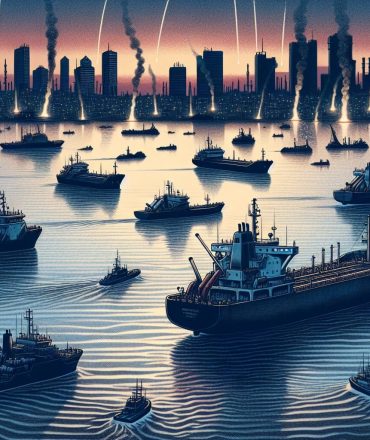 Iran Aims at Commercial Vessels and Oil Facilities Amidst U.S.-Israeli Strikes in Central Beirut, Escalating Tensions