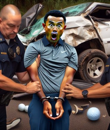 Bodycam footage reveals a shocked Tiger Woods in handcuffs following Florida rollover accident.